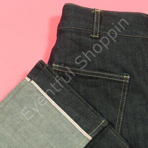Studio Tomboy Cropped Jeans Womens 28 Blue Indigo Roll Up